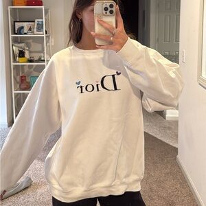 dior stitched sweatshirt